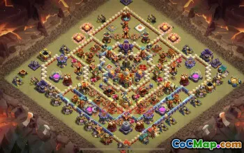 Top TH16 War Base for CWL/Legend League - Clash of Clans #18887