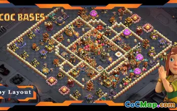 Meilleures configurations de bases de guerre TH16 : liens Anti 2 étoiles et CWL #18270