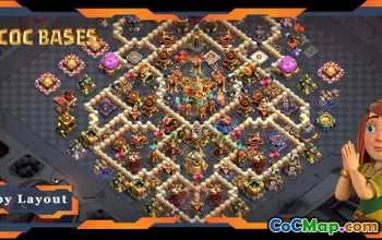 Top TH16 War Base Link: Anti 3 Stars Layout - Clash of Clans #21131