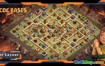 Top TH16 War Base with Anti 2-Star & Air Defense #57543