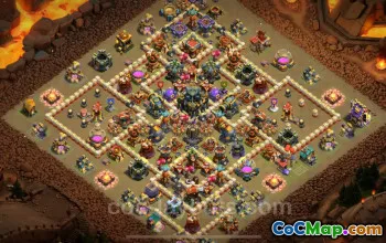 Top TH17 Anti 2 Stars War Base with Link - Clash of Clans #22522