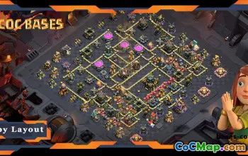 Top TH17 Anti-3 Star Base Layout with Link #55746