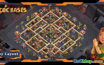 Top TH17 Base: Anti 2 Star Electro Dragon Layout for CWL #21218