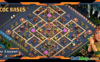 Principais designs básicos e layouts agrícolas TH17 para Clash of Clans #18621