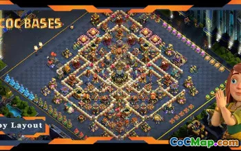 Top TH17 Base: Hybrid Anti 2 Star Layout | Ciocnirea clanurilor #18308