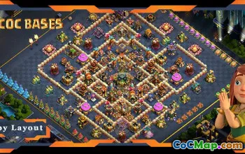 Top TH17 Base Layout - Anti 2 Star for Legend League | COC #21198
