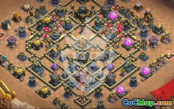 Top TH17 Base Layout Copy for Clash of Clans #54940