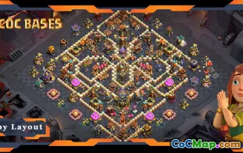 Top modele de bază TH17 pentru War CWL | Ciocnirea clanurilor #18588