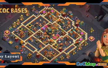 Top TH17 Base Layouts for WarCWL & Defense - Clash of Clans #21228