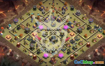 Top TH17 Clash of Clans Base Layouts & Maps #56936