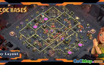 Top TH17 Defense Base with Link #55722