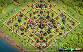 Top TH17 Farming Base 2025: Anti 3 Stars & Hybrid Design #22644
