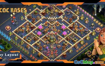 Top TH17 Farming Base - Anti 3 Star Layout in Clash of Clans #21385
