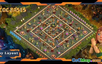 Top TH17 Farming Base: Anti-Air Electro Dragon Layout #22049