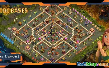 Top TH17 Farming Base - Anti-Everything Layout | COC #21371