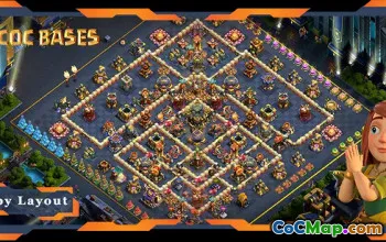 Top TH17 Farming Base - Melhores layouts anti 3 estrelas em COC #18328