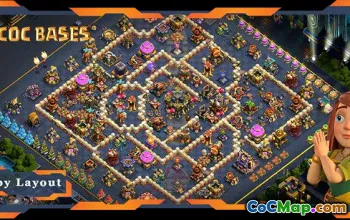 Base agrícola superior TH17 | Layouts híbridos e anti-3 estrelas #18611