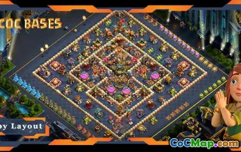 Top TH17 Farming Base - Hybrid Anti 3 Star Layouts | COC #22069