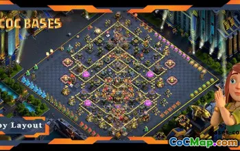 Top TH17 Farming Base with Anti 3-Star Layout #55562