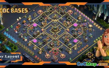 Top TH17 Farming Base with Anti 3 Star Layout #56770