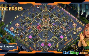 Top TH17 Hybrid Base with Anti 2-Star Defense #55752