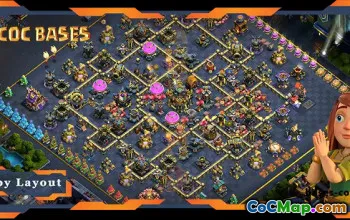 Top TH17 Trophy Base with Defense Layout #56716
