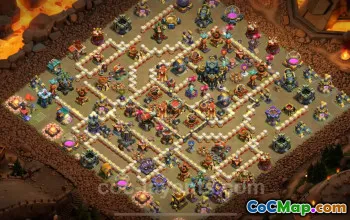 Top TH17 War Base 2025: Anti-Air Electro Dragon Design #22569