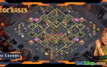 Top TH17 War Base Anti 2 Star Layout #56731