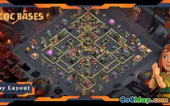 Top TH17 War Base Defense Layout with Link #55581