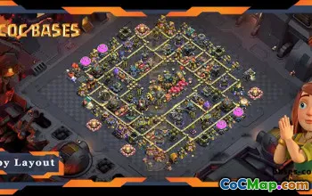 Top TH17 War Base Defense Layout with Link #56740