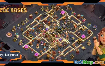 Top TH17 War Base Layout - Clash of Clans (Anti 2 Star) #21178
