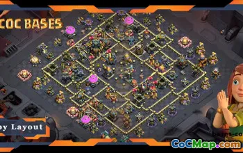 Top TH17 War Base Layout with Link #55707