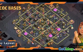 Top TH17 War Base with Anti 2 Star Design #56702