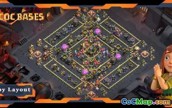 Top TH17 War Base with Anti 2-Star Layout #55684