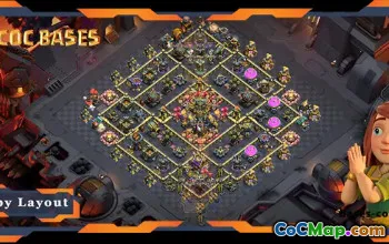 Top TH17 War Base with Anti-2 Star Layout #55754