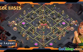 Top TH17 War Base with Anti 3-Star Design #55756