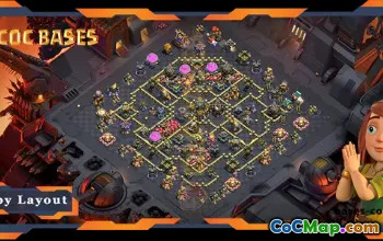 Top TH17 War Base with Anti 3 Star Layout #55613