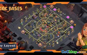 Top TH17 War Base with Anti 3-Star Layout #55637