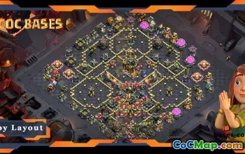 Top TH17 War Base with Anti-3 Star Layout #55641
