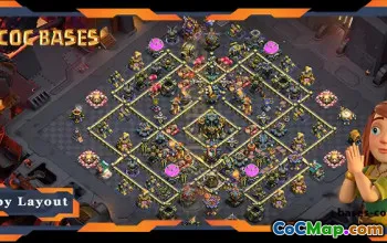 Top TH17 War Base with Anti-3 Star Layout #55667