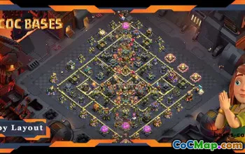 Top TH17 War Base with Anti-Air and 3-Star Defense #55706