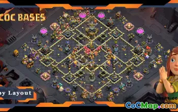 Top TH17 War Base with Anti Everything Design #55690