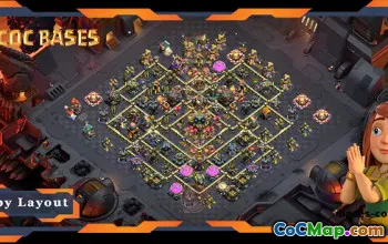 Top TH17 War Base with Anti Everything Layout #55605