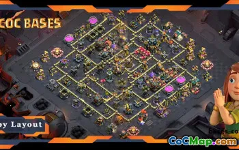 Top TH17 War Base with Anti Everything Layout #55635