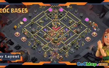 Top TH17 War Base with Defense Layout #55633