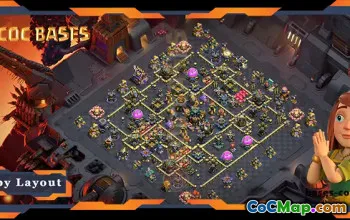 Top TH17 War Base with Defense Layout #56736