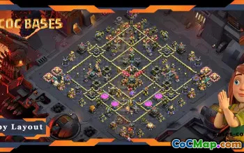 Top TH17 War Base with Link & Anti 2 Star #55742