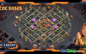 Top TH17 War Defense Base Layout with Link #55661