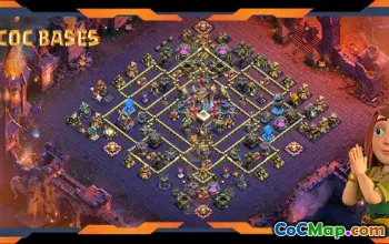 Top TH18 Base with Anti 2-Star Defense #55546