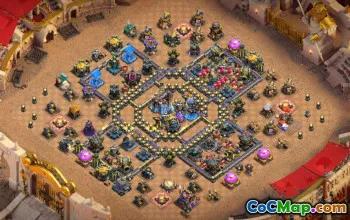 Kopírujte základní rozložení Clash of Clans  Town Hall 18 #57280